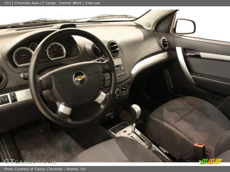 Summit White / Charcoal 2011 Chevrolet Aveo LT Sedan