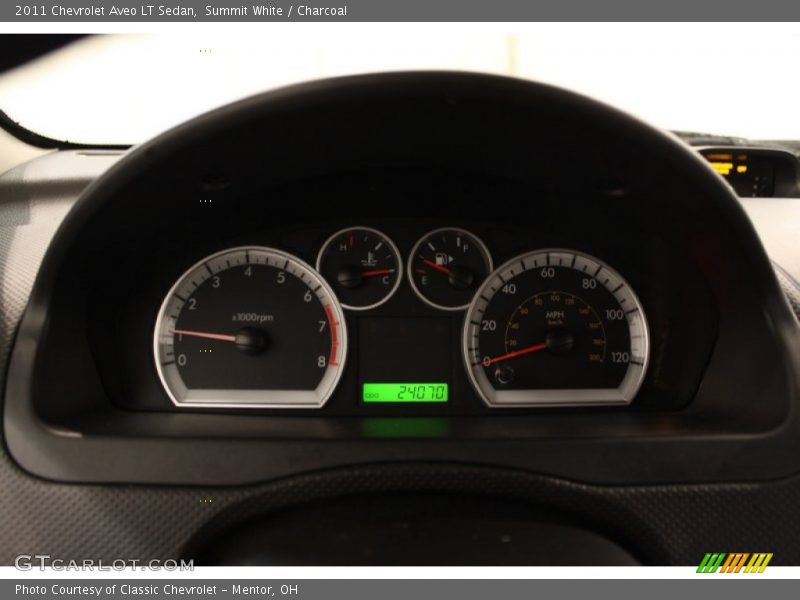 Summit White / Charcoal 2011 Chevrolet Aveo LT Sedan