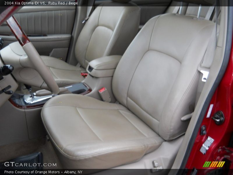Ruby Red / Beige 2004 Kia Optima EX V6