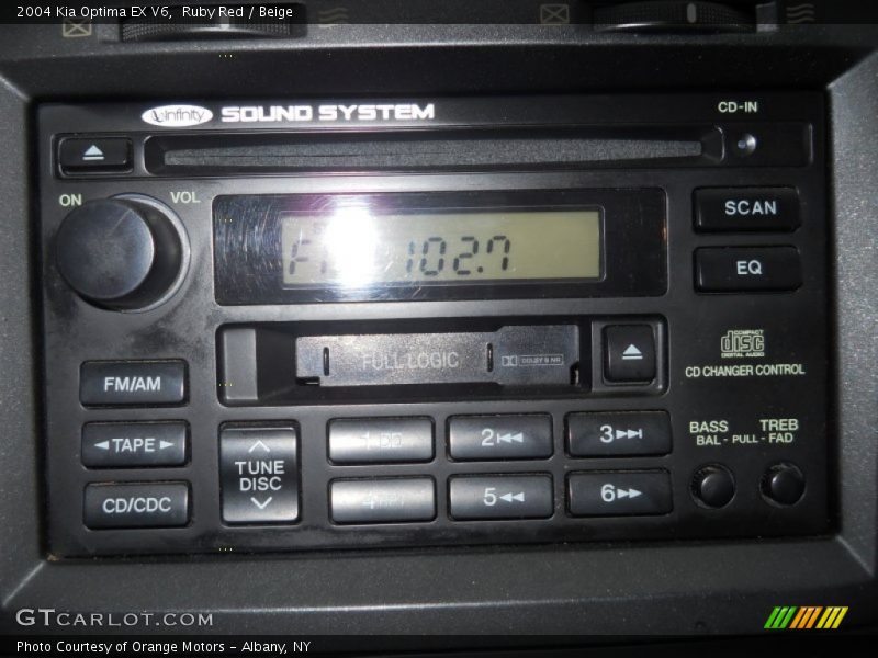 Audio System of 2004 Optima EX V6