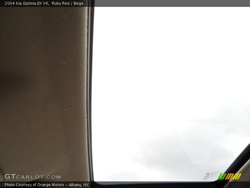 Ruby Red / Beige 2004 Kia Optima EX V6
