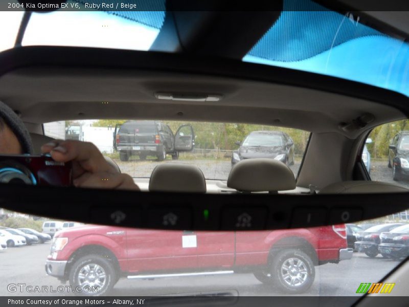 Ruby Red / Beige 2004 Kia Optima EX V6