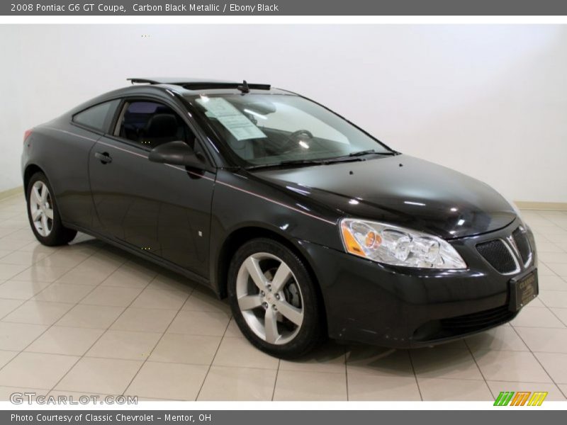 Carbon Black Metallic / Ebony Black 2008 Pontiac G6 GT Coupe