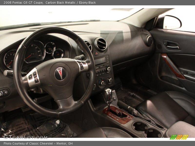 Carbon Black Metallic / Ebony Black 2008 Pontiac G6 GT Coupe