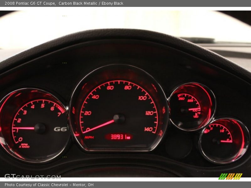 Carbon Black Metallic / Ebony Black 2008 Pontiac G6 GT Coupe