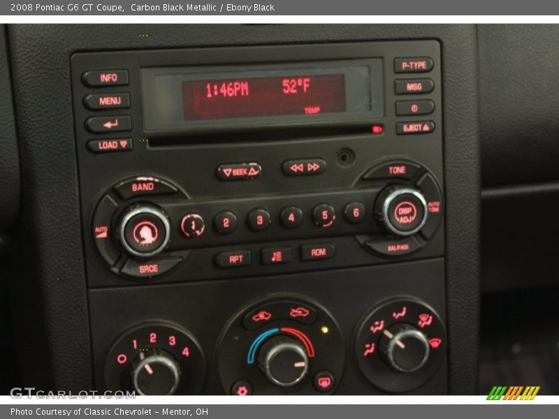 Carbon Black Metallic / Ebony Black 2008 Pontiac G6 GT Coupe
