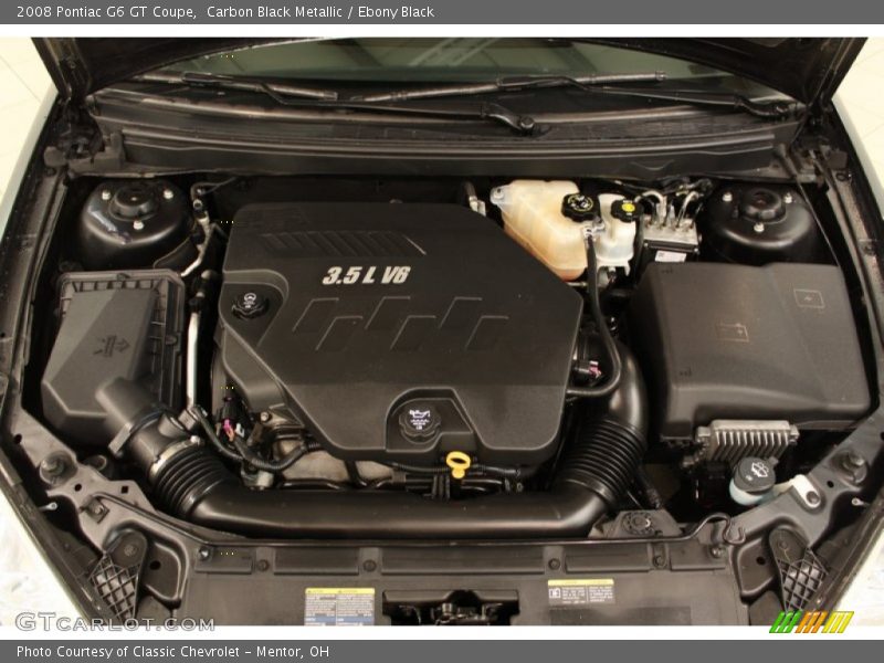 Carbon Black Metallic / Ebony Black 2008 Pontiac G6 GT Coupe