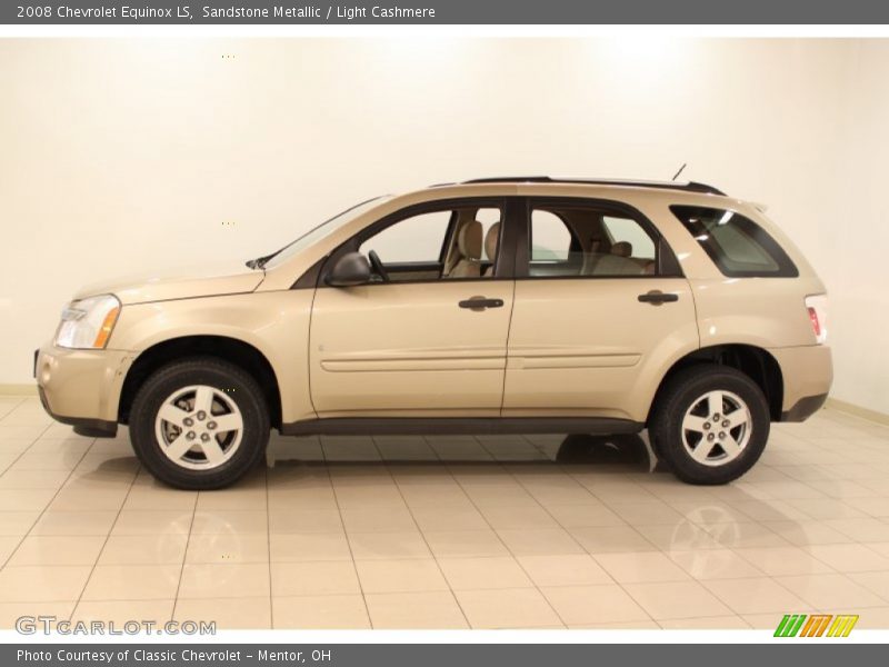 Sandstone Metallic / Light Cashmere 2008 Chevrolet Equinox LS