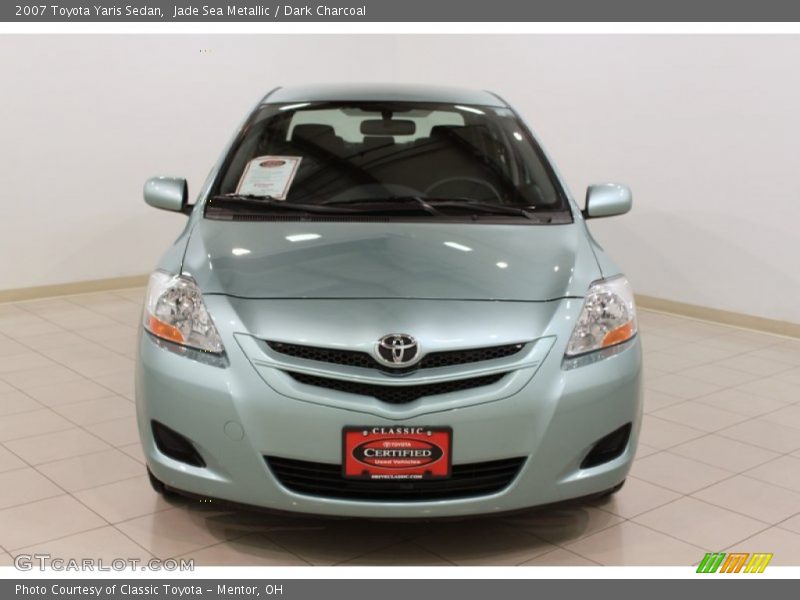 Jade Sea Metallic / Dark Charcoal 2007 Toyota Yaris Sedan