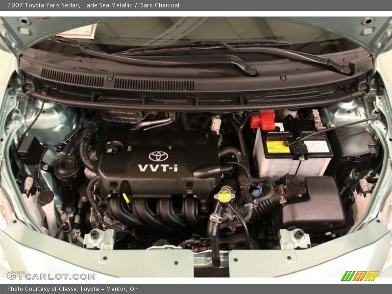 Jade Sea Metallic / Dark Charcoal 2007 Toyota Yaris Sedan