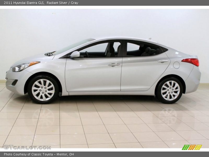 Radiant Silver / Gray 2011 Hyundai Elantra GLS