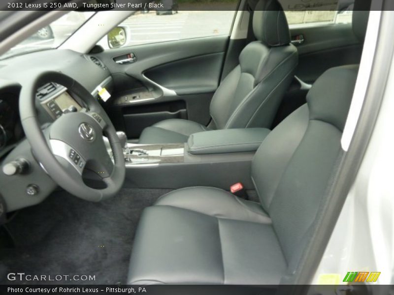  2012 IS 250 AWD Black Interior