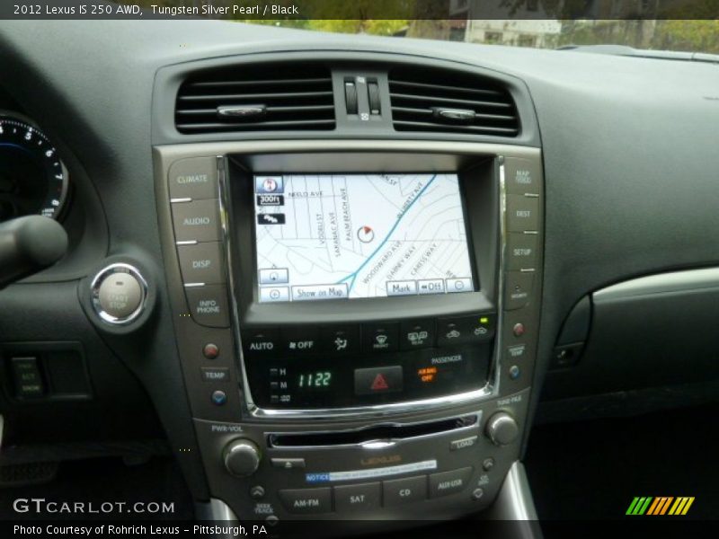 Controls of 2012 IS 250 AWD