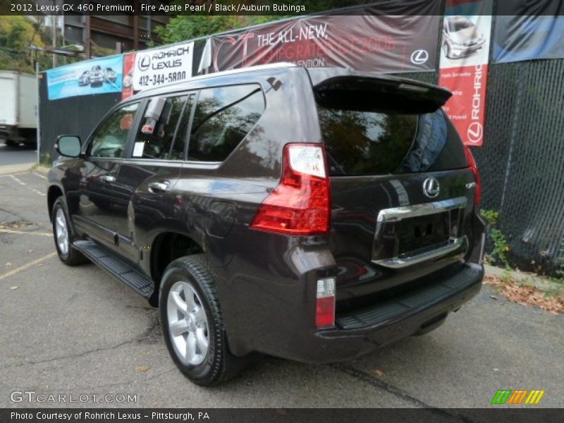 Fire Agate Pearl / Black/Auburn Bubinga 2012 Lexus GX 460 Premium