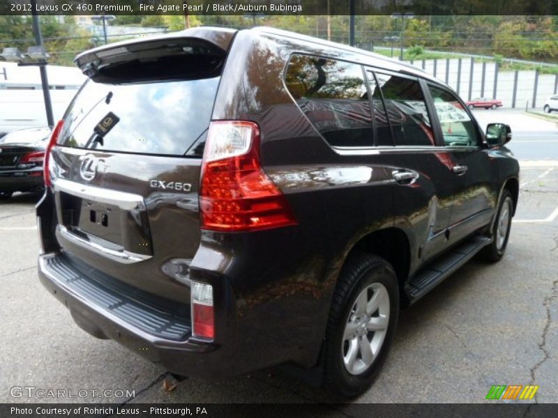 Fire Agate Pearl / Black/Auburn Bubinga 2012 Lexus GX 460 Premium