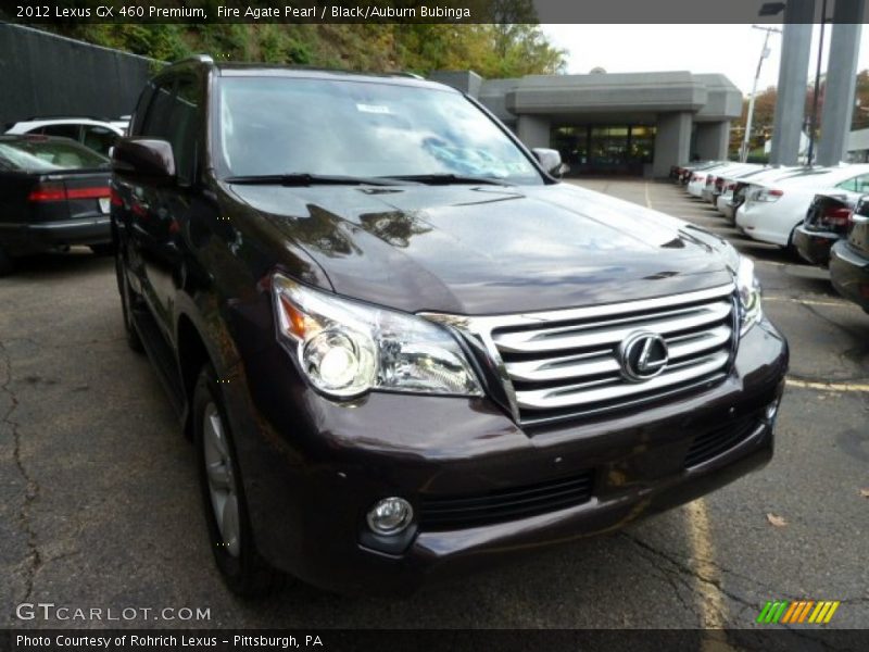Fire Agate Pearl / Black/Auburn Bubinga 2012 Lexus GX 460 Premium