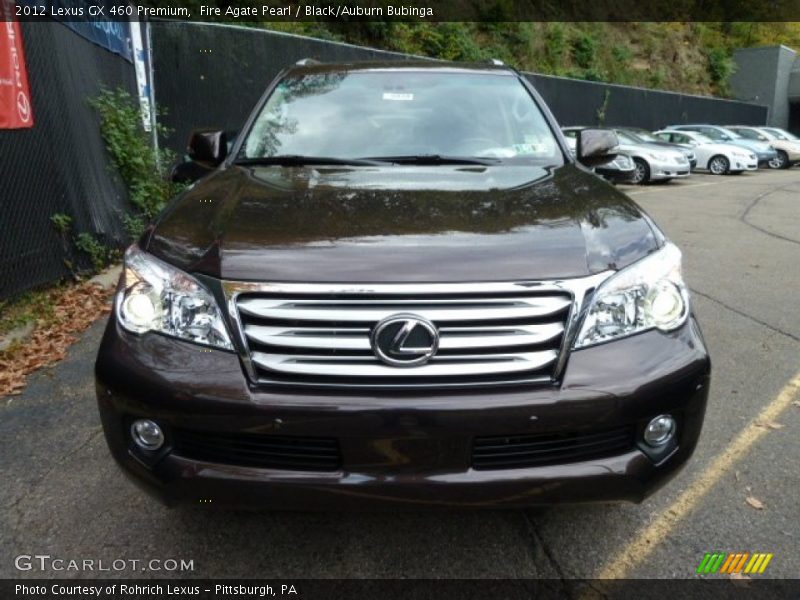 Fire Agate Pearl / Black/Auburn Bubinga 2012 Lexus GX 460 Premium