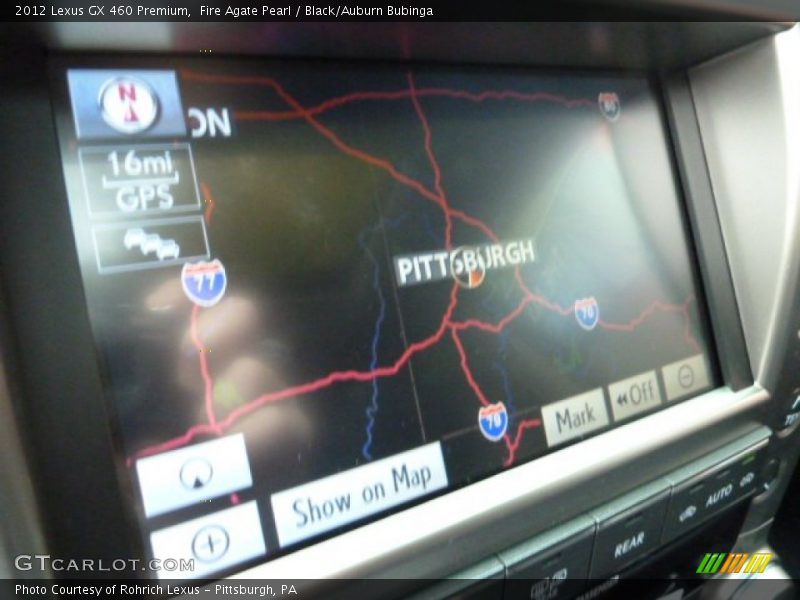 Fire Agate Pearl / Black/Auburn Bubinga 2012 Lexus GX 460 Premium