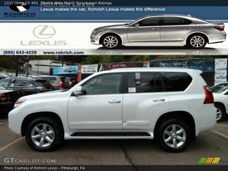 Starfire White Pearl / Ecru/Auburn Bubinga 2012 Lexus GX 460