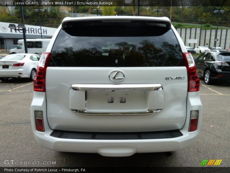 Starfire White Pearl / Ecru/Auburn Bubinga 2012 Lexus GX 460