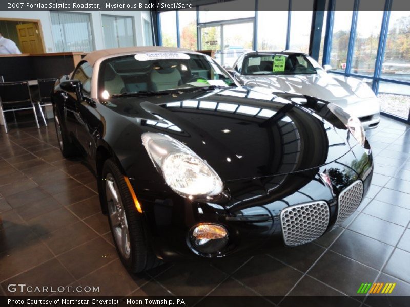 Mysterious Black / Steel/Sand 2007 Pontiac Solstice Roadster