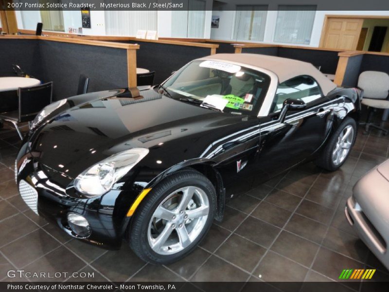 Mysterious Black / Steel/Sand 2007 Pontiac Solstice Roadster
