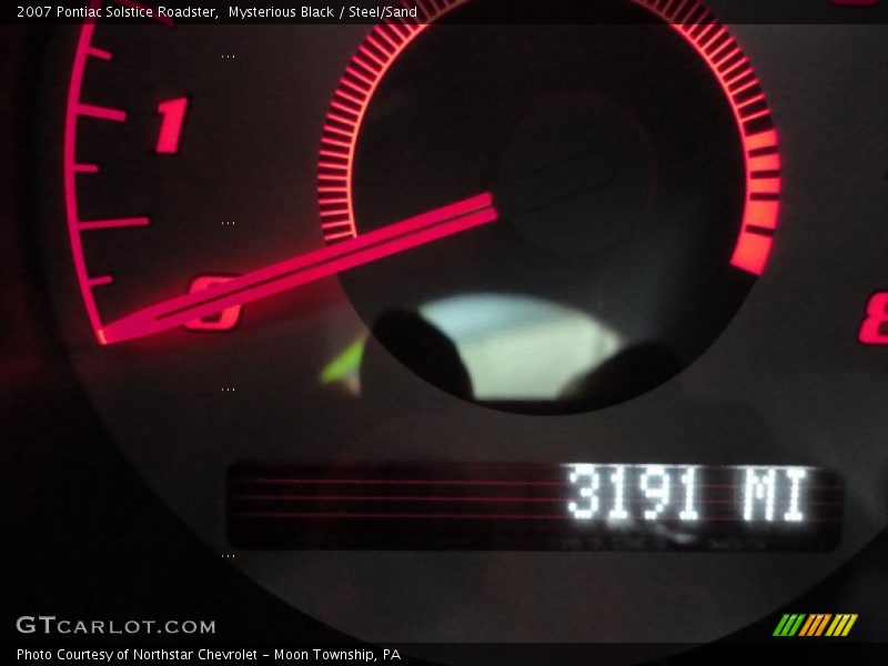 Mysterious Black / Steel/Sand 2007 Pontiac Solstice Roadster