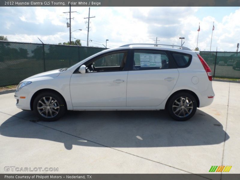 Polar White / Beige 2012 Hyundai Elantra GLS Touring