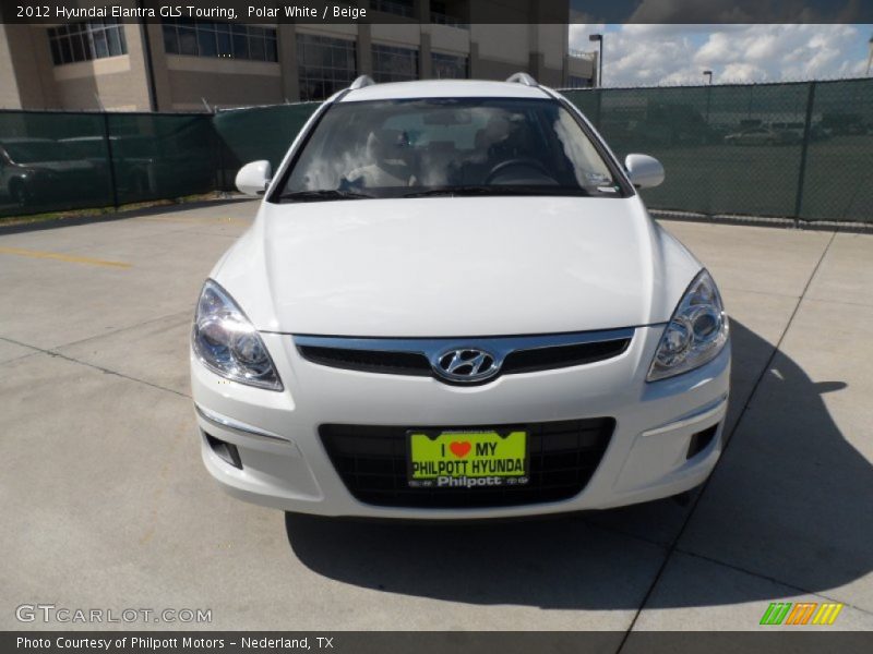 Polar White / Beige 2012 Hyundai Elantra GLS Touring