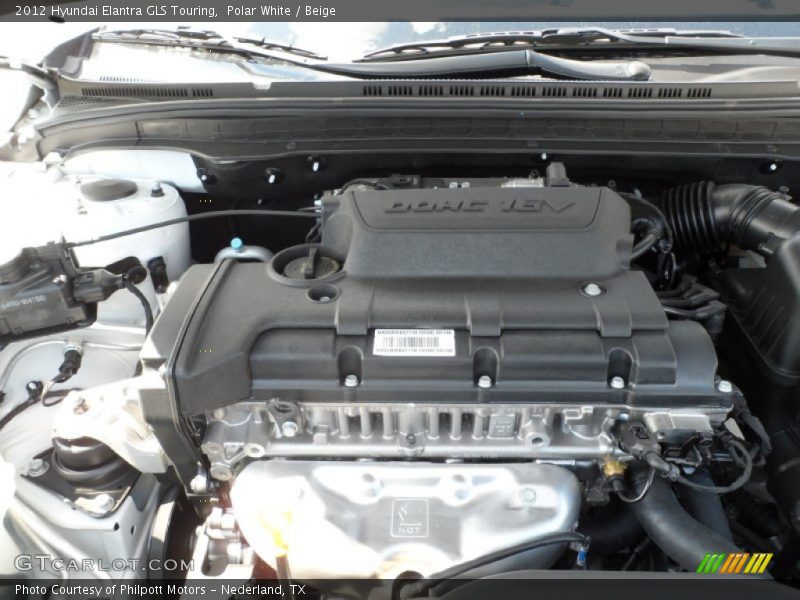  2012 Elantra GLS Touring Engine - 2.0 Liter DOHC 16-Valve D-CVVT 4 Cylinder