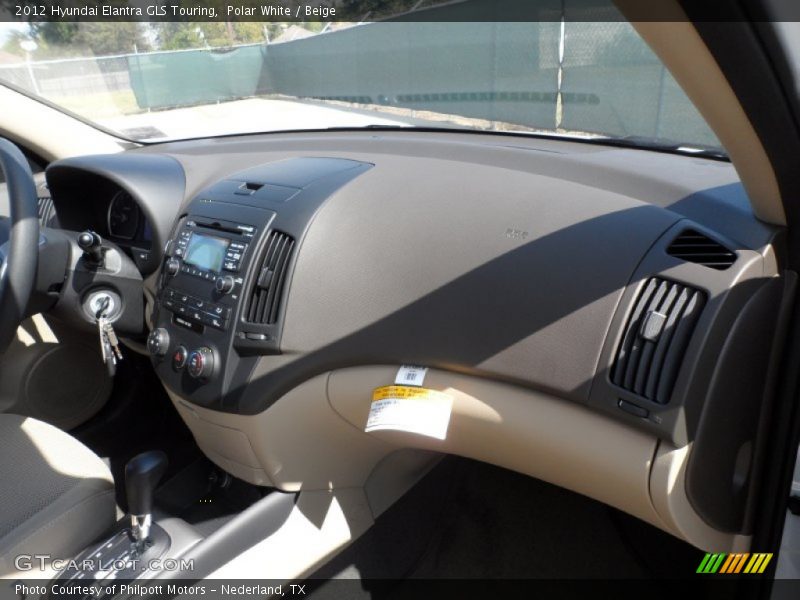 Polar White / Beige 2012 Hyundai Elantra GLS Touring