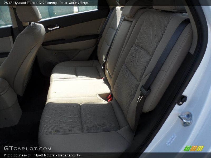 Polar White / Beige 2012 Hyundai Elantra GLS Touring