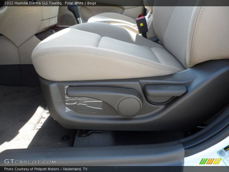 Polar White / Beige 2012 Hyundai Elantra GLS Touring