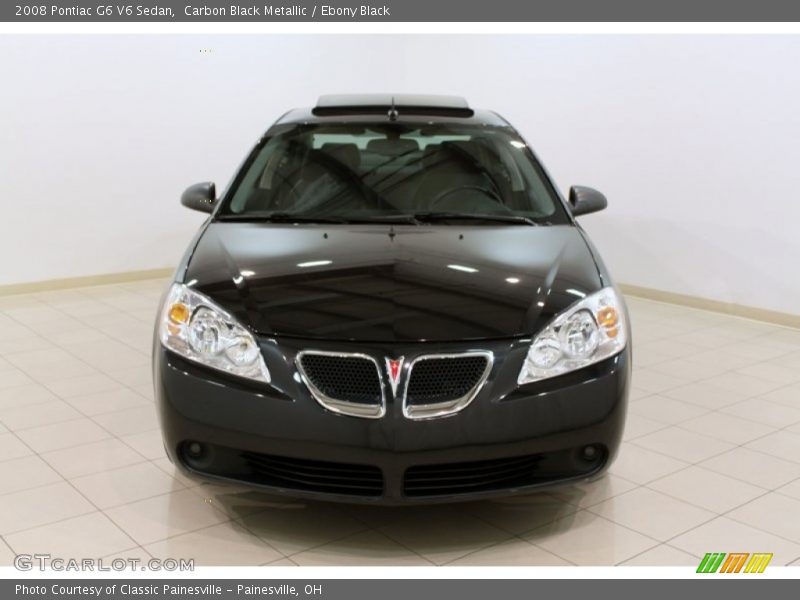 Carbon Black Metallic / Ebony Black 2008 Pontiac G6 V6 Sedan