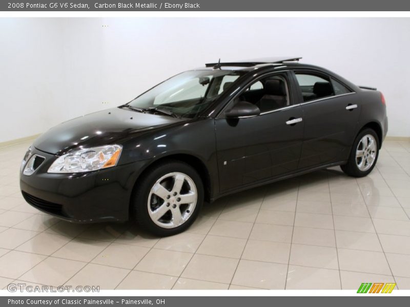 Carbon Black Metallic / Ebony Black 2008 Pontiac G6 V6 Sedan