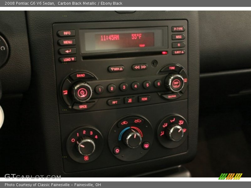 Carbon Black Metallic / Ebony Black 2008 Pontiac G6 V6 Sedan