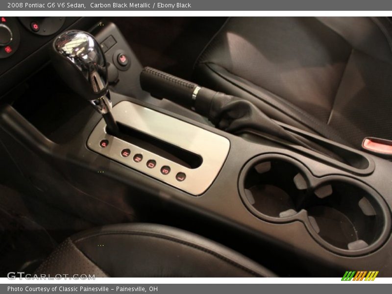 Carbon Black Metallic / Ebony Black 2008 Pontiac G6 V6 Sedan