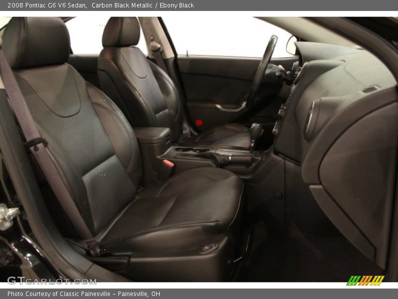 Carbon Black Metallic / Ebony Black 2008 Pontiac G6 V6 Sedan