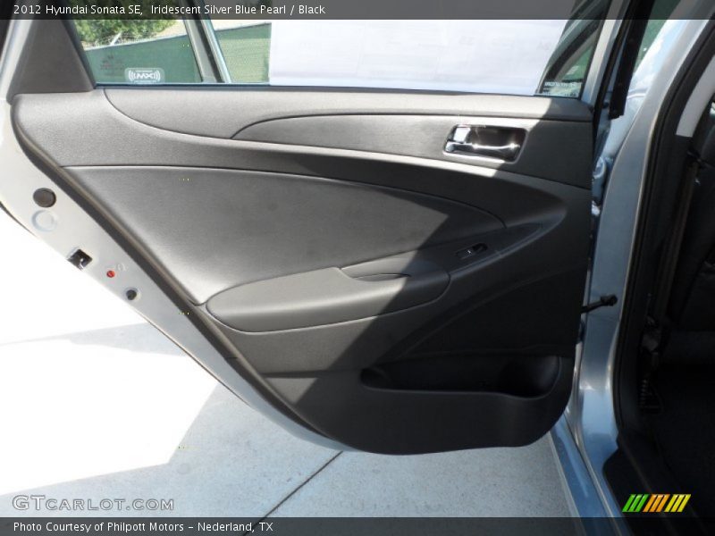 Iridescent Silver Blue Pearl / Black 2012 Hyundai Sonata SE