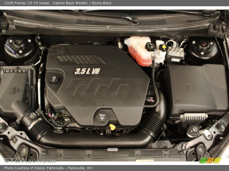 Carbon Black Metallic / Ebony Black 2008 Pontiac G6 V6 Sedan