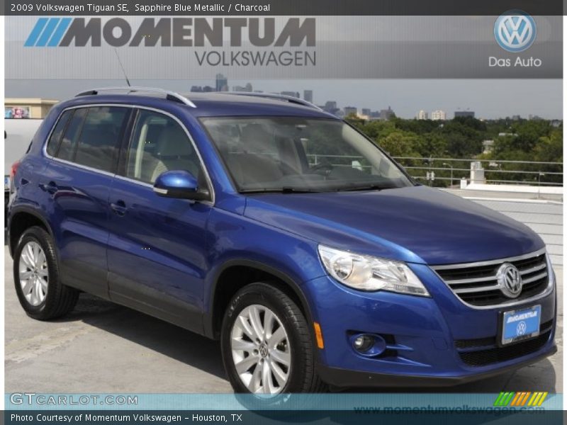 Sapphire Blue Metallic / Charcoal 2009 Volkswagen Tiguan SE