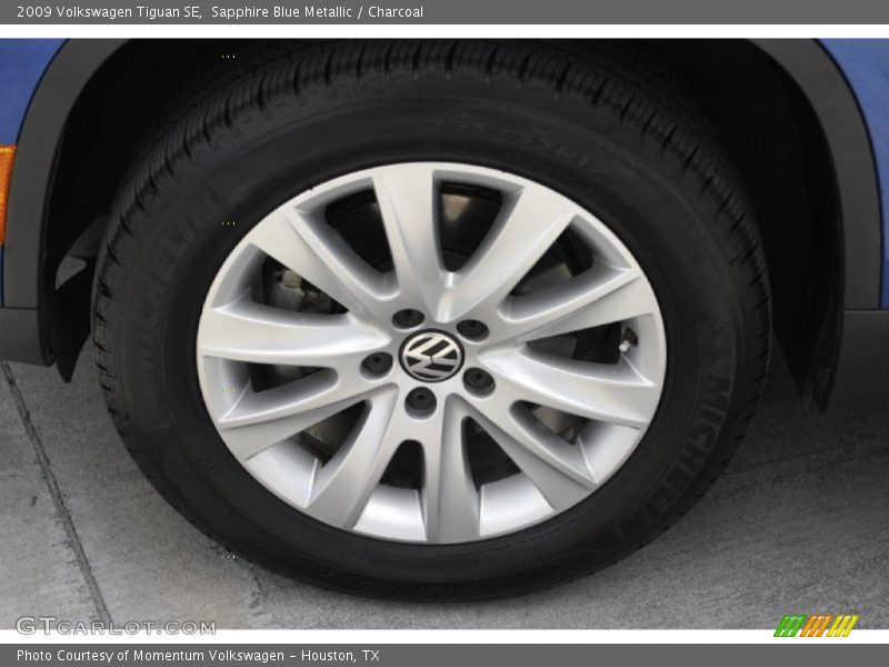 Sapphire Blue Metallic / Charcoal 2009 Volkswagen Tiguan SE