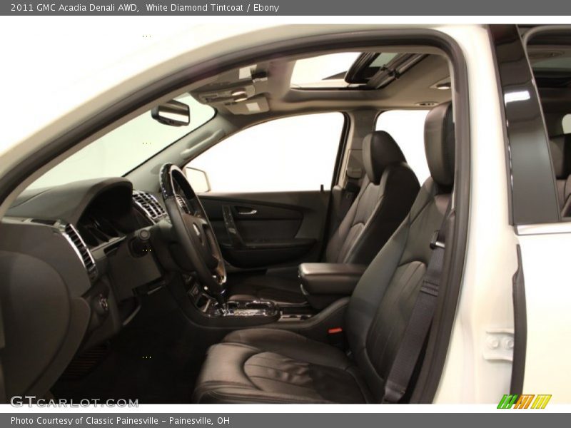 White Diamond Tintcoat / Ebony 2011 GMC Acadia Denali AWD