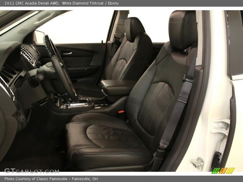 White Diamond Tintcoat / Ebony 2011 GMC Acadia Denali AWD