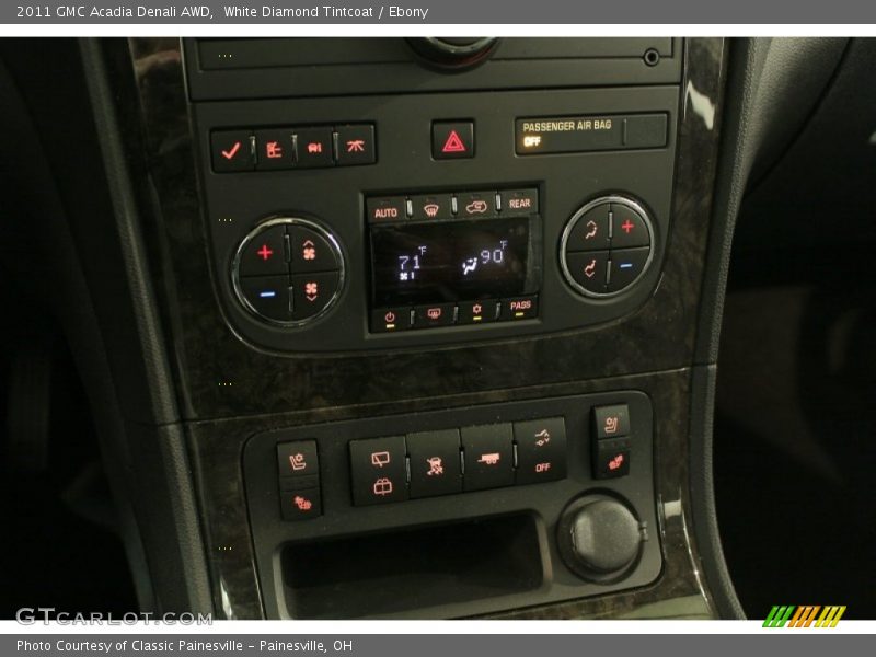 White Diamond Tintcoat / Ebony 2011 GMC Acadia Denali AWD