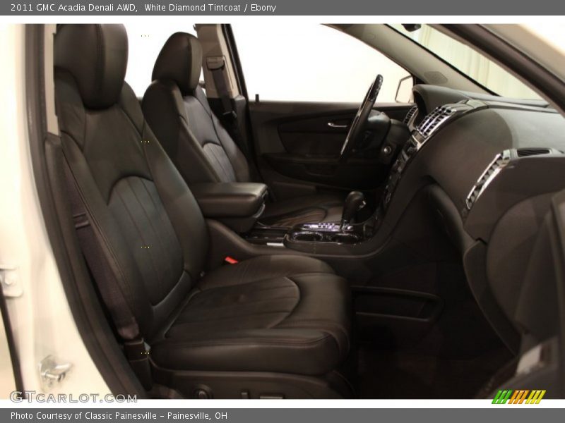White Diamond Tintcoat / Ebony 2011 GMC Acadia Denali AWD