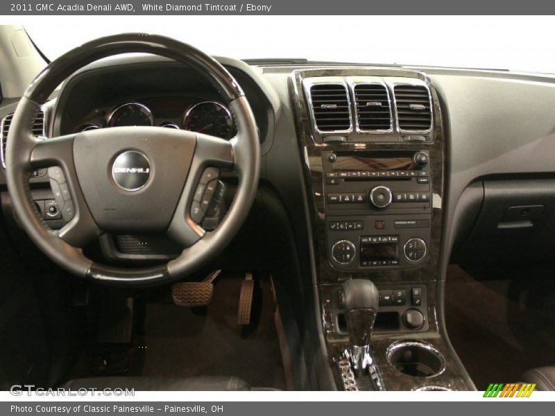 White Diamond Tintcoat / Ebony 2011 GMC Acadia Denali AWD