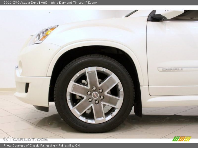 White Diamond Tintcoat / Ebony 2011 GMC Acadia Denali AWD