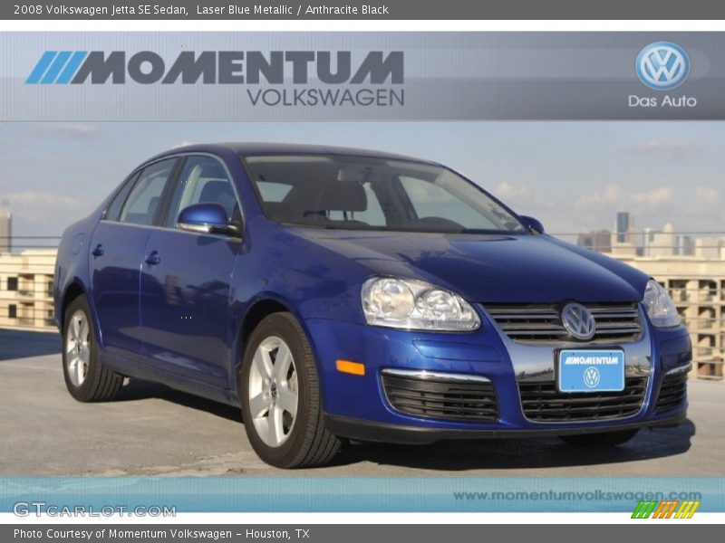 Laser Blue Metallic / Anthracite Black 2008 Volkswagen Jetta SE Sedan