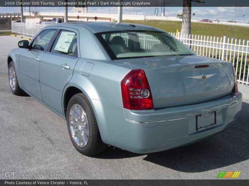 Clearwater Blue Pearl / Dark Khaki/Light Graystone 2009 Chrysler 300 Touring